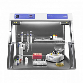 Бокс для ПЦР BioSan UVC/T-M-AR с УФ-рециркулятором, с таймером и встроенной розеткой Бокс для ПЦР BioSan UVC/T-M-AR с УФ-рециркулятором, с таймером и встроенной розеткой