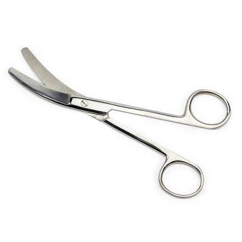 Ножницы для пересечения пуповины горизонтально изогнутые, 160 мм ПТО Медтехника