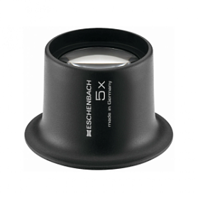 Лупа техническая часовая плосковыпуклая Eschenbach Watchmaker's magnififers, диаметр 25 мм, 5.0х, 20.0 дптр