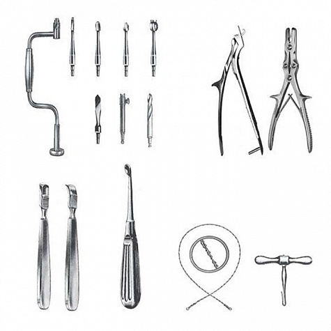 Набор для трепанации черепа (ветеринарный)