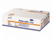 PEHA-SOFT Vinyl Диагностические перчатки из винила, без пудры, 100 шт, Германия (M (средние))