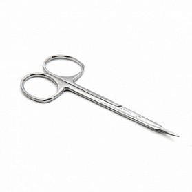 Ножницы роговичные тупоконечные, вертикально-изогнутые, 110 мм. Surgiwell