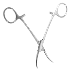 Зажим кровоостанавливающий типа "Москит" изогнутый по ребру, Медтехника