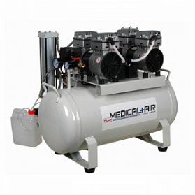 Eluan EYK65 - безмасляный компрессор для 2-х стоматологических установок, с осушителем, с ресивером 65 л, 150 л/мин