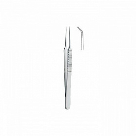 Пинцет микрохирургический, изогнутый под углом 45 гр. KLS Martin