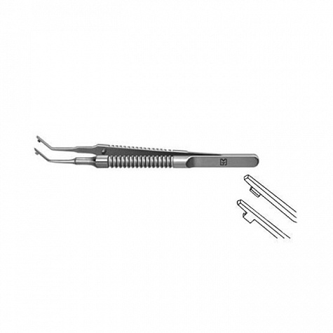 Пинцет для сгибания акриловых и силиконовых линз по Стейнерту F-7140