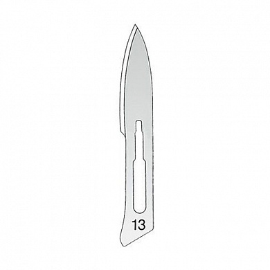 Лезвие для скальпеля, стерильное, № 13 (100 шт) KLS Martin