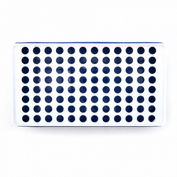 Штатив с крышкой для пробирок типа Эппендорф 0,5 мл на 96 гнезда, ПС