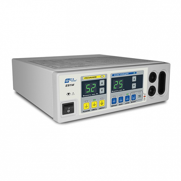 Коагулятор электрохирургический высокочастотный ЭХВЧ-80-03 с набором для биполярной коагуляции геморроидальных узлов с помощью пинцетов