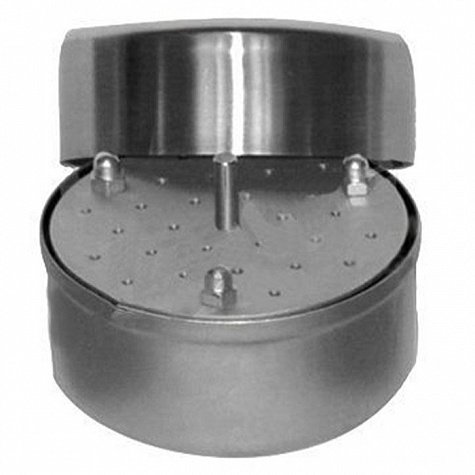 Лоток стоматологический с крышкой ЛСК - "МЕДИКОН", 76х55 с укладкой для фрез