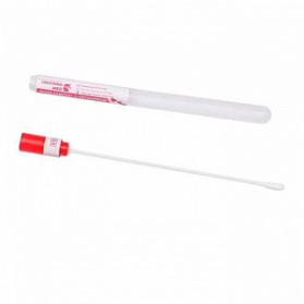 Зонд-тампон в пробирке для взятия мазков, полипропилен-вискоза, без среды, стерильный, 100 штук в упаковке