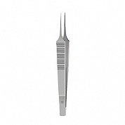 Пинцет прямой остроконечный анатомический м/х, 150 мм, плоская ручка, платформа 8 мм, рабочая часть 0,2 мм, к/в ПТО Медтехника