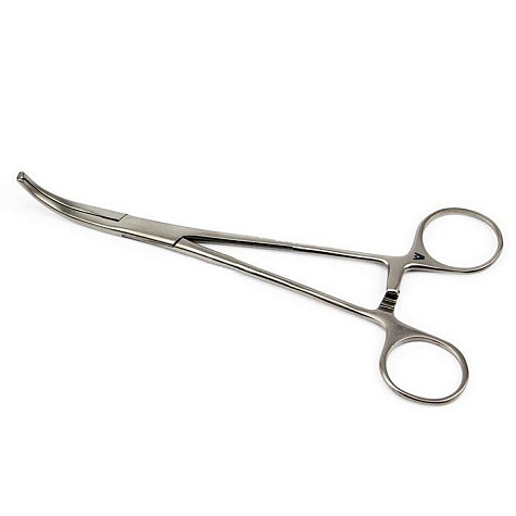 Зажим с кремальерой д/прикрепл. белья к брюшине, 160 мм, детский