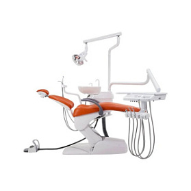 AJ 11 ECO - стоматологическая установка с верхней/нижней подачей инструментов, с подкатным модулем