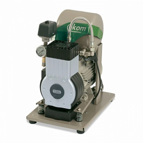 EKOM DK50 Z (S) - безмасляный компрессор для одной стоматологической установки с ресивером 5 л (75 л/мин)