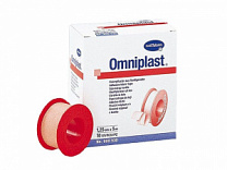 OMNIPLAST - Фиксирующие пластыри - катушки из текстильной ткани 5 м (Ширина 2,5 см)