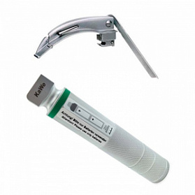 Ларингоскоп с клинком №3 для проведения затрудненной интубации, на батарейках, LED лампа, сменный световод