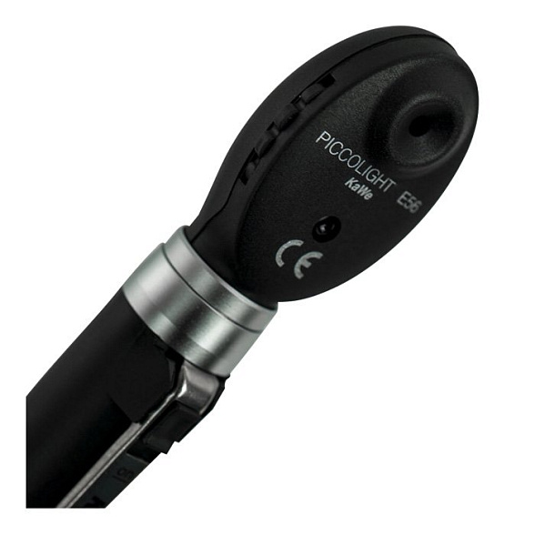 Офтальмоскоп карманный PICCOLIGHT E 56 (с ЛЭД лампой 2,5В) night (черный), сумочка в комплекте, KaWe
