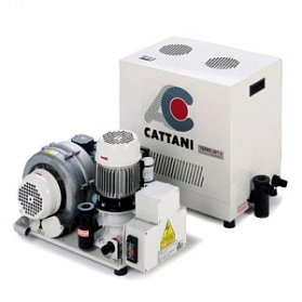 Turbo-Jet 2 - стоматологический аспиратор для влажной аспирации для 2-х стоматологических установок, с кожухом