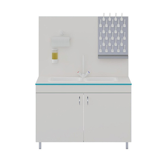 Лабораторный стол-мойка МО НВК 1200 ПП