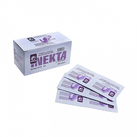 Салфетка инъекционная 65*30мм INEKTA 100 шт/уп