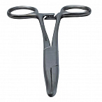 Зажим кровоостанавливающий Москит изогнутый по плоскости 152мм