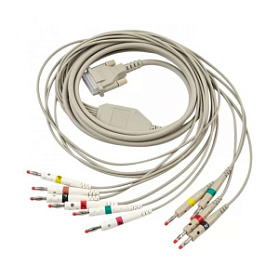 Кабель отведений ЭКГ штекерный Валента