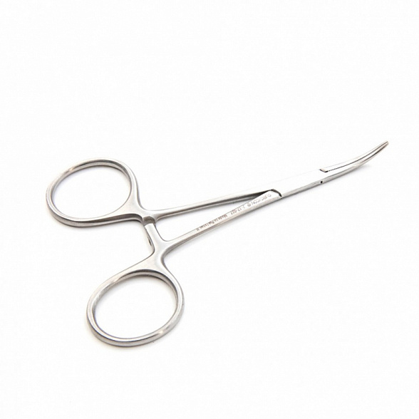 Зажим кровоостанавливающий зубчатый изогнутый 10 см Mikro-Mosquito Surgicon