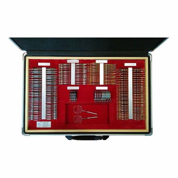 Набор пробных линз очковых ALMAS MT-226 на 228 линз (золото/серебро) с поверкой