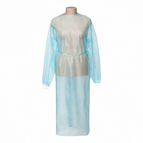 Халат одноразовый хирургический нестерильный, рукав на манжете, 10 шт/уп