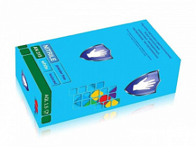 Перчатки смотровые нитриловые белые AN315 (S)