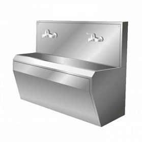 Тумба (умывальник хирургический двухместный) МУх-2 (1600x620x1200 мм)