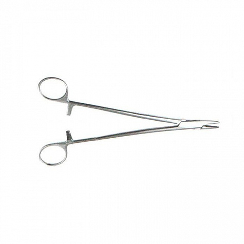 Иглодержатель сосудистый, армир. тв. сплавом, 200 мм