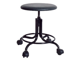 Табурет с винтовой опорой и на колесах M92-101