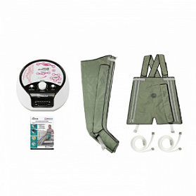 WelbuTech Seven Liner Zam Luxury Аппарат для лимфодренажа, прессотерапии, массажа (манжеты для ног, новый тип стопы + шорты), размер XXL