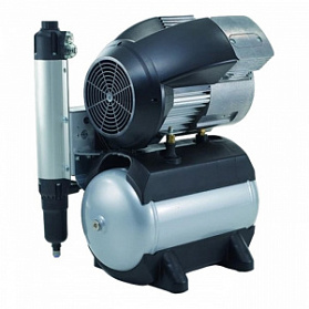 Tornado 2 - безмасляный компрессор двухцилиндровый, с осушителем, в пластиковом кожухе, 125 л/мин