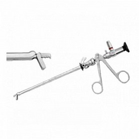 Цистоуретроскоп, комплект для механической литотрипсии (ствол 25 Ш; оптика D=4 мм; оптические щипцы для литотрипсии)