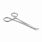 Зажим кровоостанавливливающий, одно- и двузубый, зубчатый, изогнутый №1, 155 мм. Surgiwell