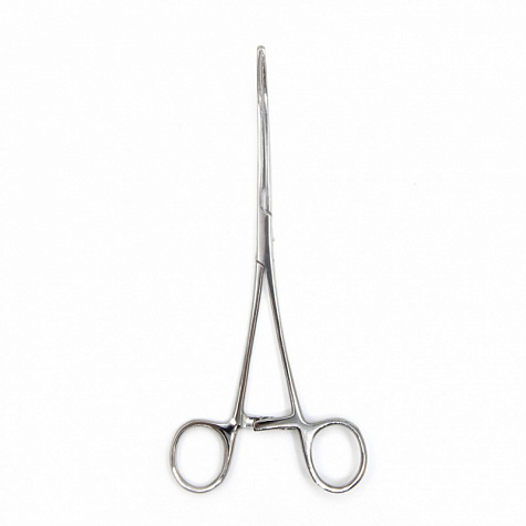 Зажим кишечный эластичный для детей, изогнутый, 175 мм. Surgiwell