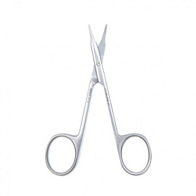 Ножницы роговичные тупоконечные вертикально изогнутые 110 мм