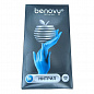 ! Перчатки нитриловые BENOVY Nitrile Chlorinated, голубые, одноразовые, смотровые, размер M, упаковка: 100 пар