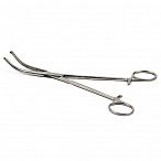 Зажим с кремальерой для крепления белья к брюшине 195 мм