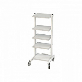 Стойка эндоскопическая (5 полок) (5 полок с ящиком)