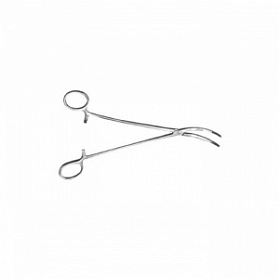 Зажим сосудистый для частичного бокового пережатия вертикальноизогнутый (№ 3)