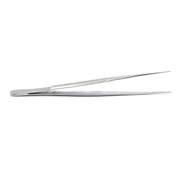 Пинцет анатомический глазной, прямой, 100 мм Surgiwell