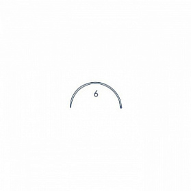 Игла хирургическая 6, серии PB-001 полукругая 1/2 окружности Medicor