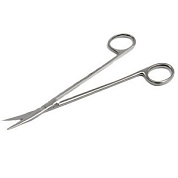 Ножницы деликатные с узкими закругленными лезвиями изогнутые 175 мм ПТО Медтехника