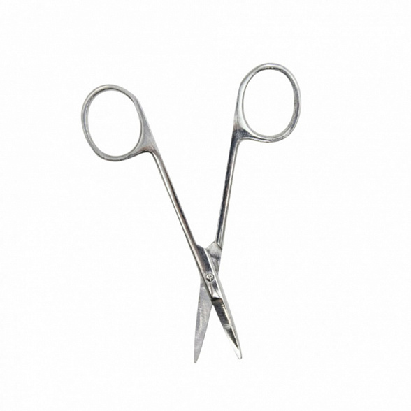 Ножницы глазные тупоконечные, вертикально-изогнутые, 113 мм. Surgiwell