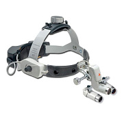 Налобный осветитель ML4 LED UNPLUGGED с лупой HRP 6х/340 мм, Heine