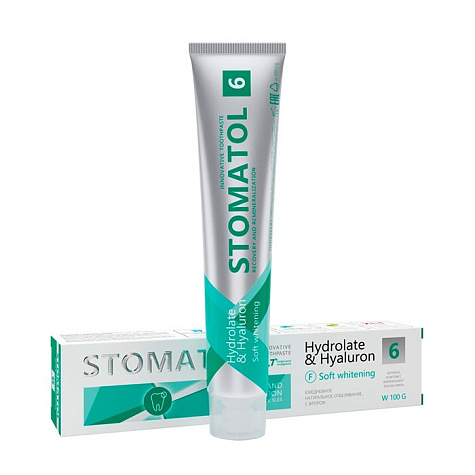 STOMATOL Зубная паста 6 Soft Whitening 100гр